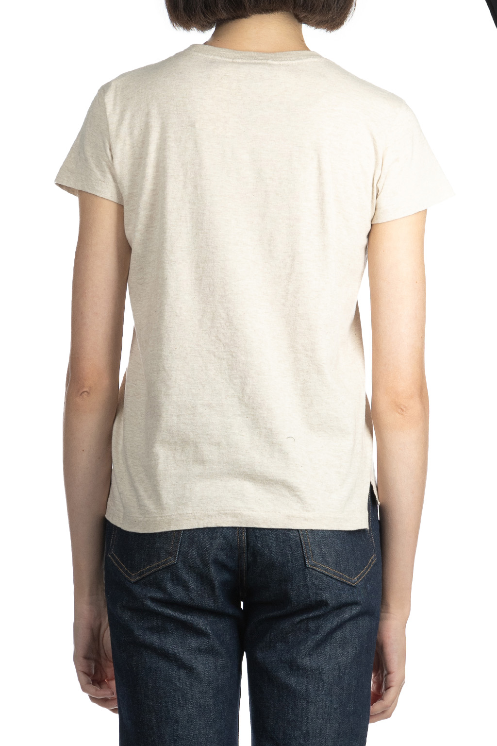 AURALEE - SEAMLESS CREW NECK TEE-Top Brown