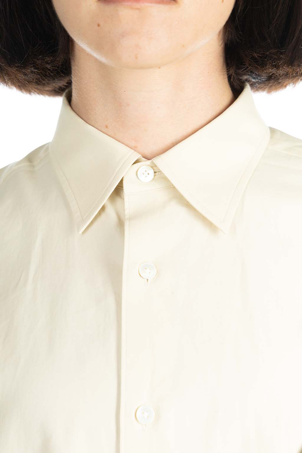 AURALEE - WASHED FINX TWILL SHIRT-Light Beige