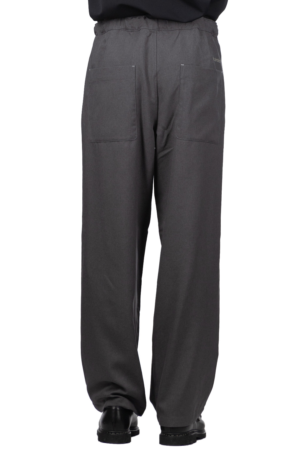 And Wander - PE Melange Twill Wide Pants - Grey