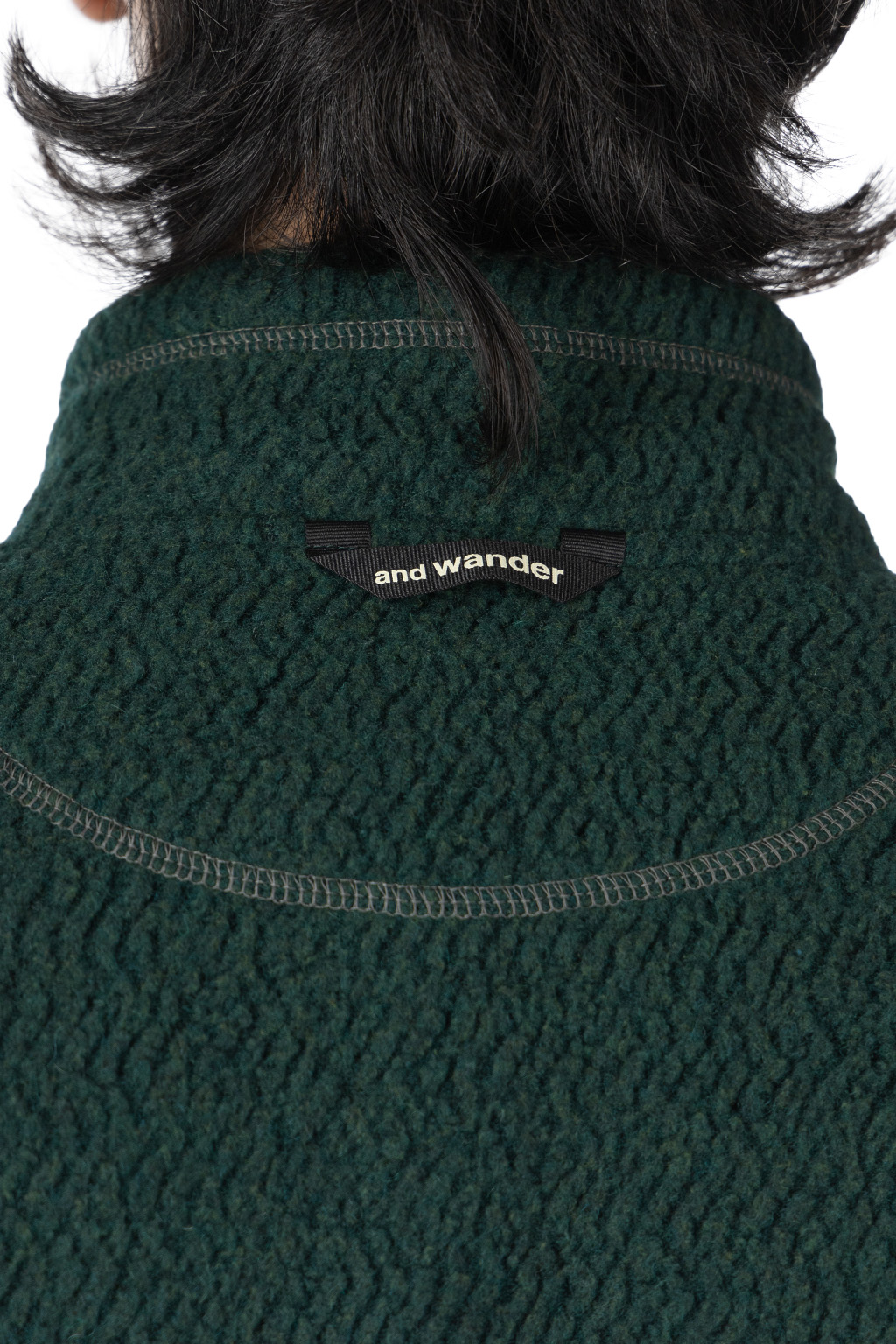 And Wander - Re Wool JQ Stand Zip - Green