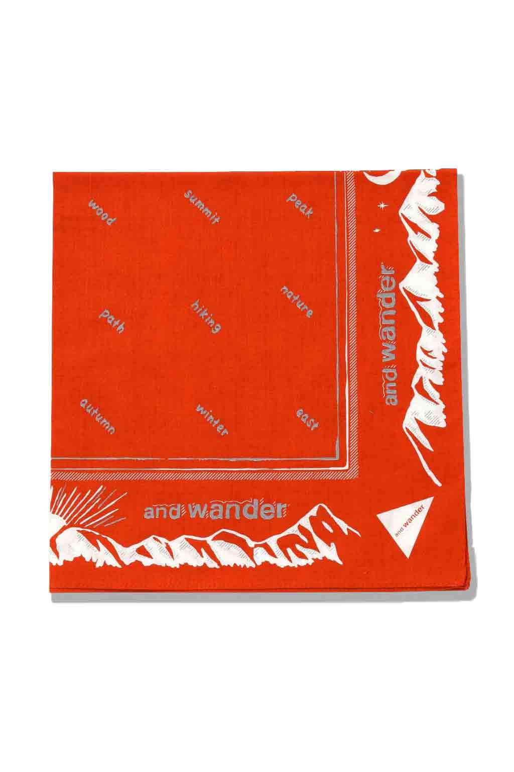 And Wander - Reflective Words Bandana - 2 Colors