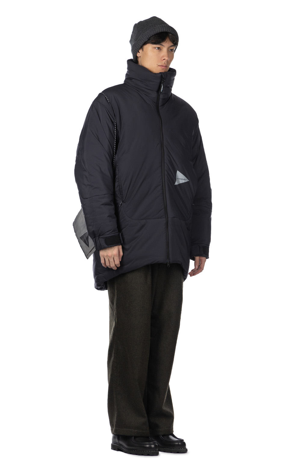 And Wander - Top Fleece Coat - Black