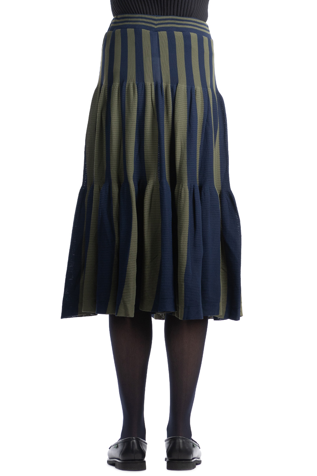 CFCL - Cascades Skirt - Fern Green-Navy