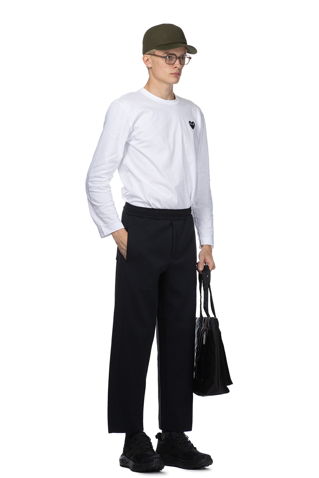 CFCL - Milan Rib Curved Pants -  Black