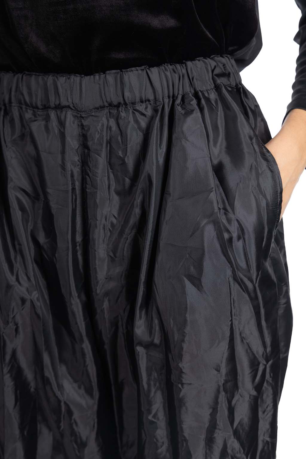 Comme Des Garcons Comme Des Garcons  - Poly-Taffeta Garment Washed Pants - Black