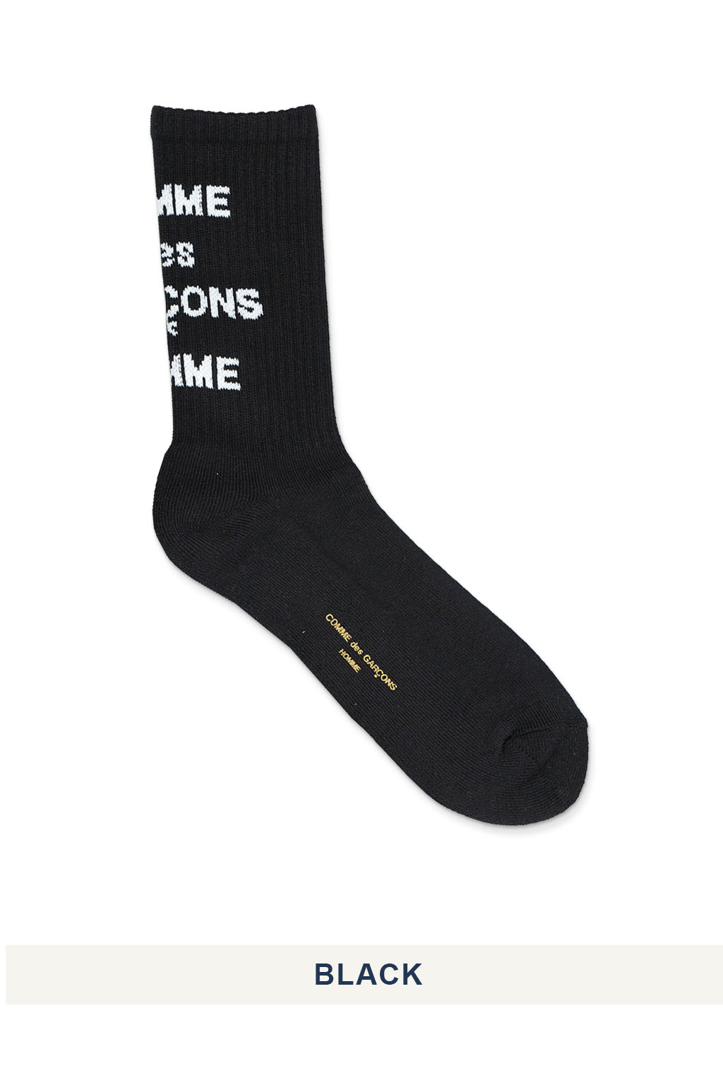 Comme Des Garcons Homme - Cotton Mix Logo Socks - 2 Colors