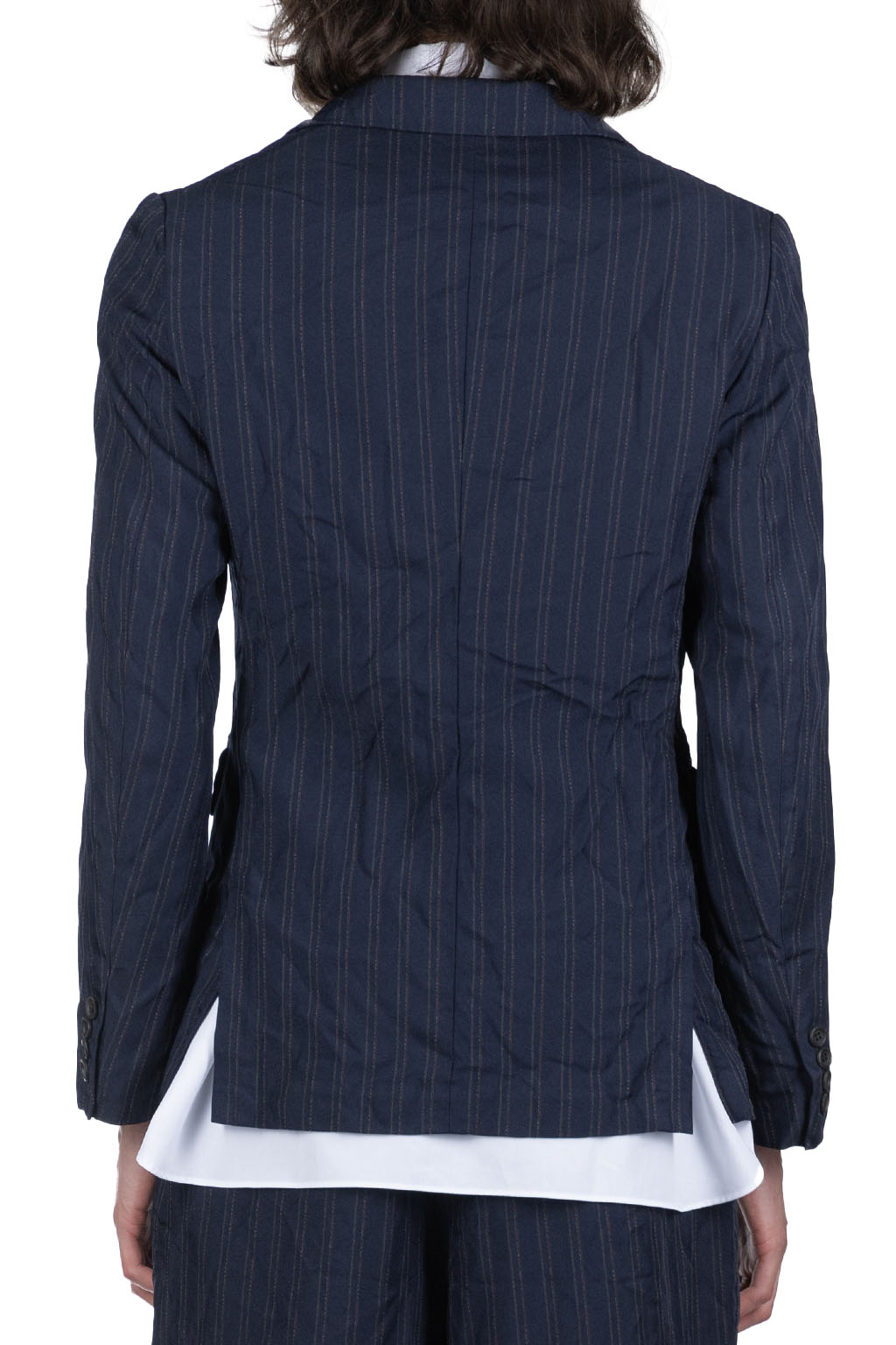 Comme Des Garcons Homme Deux - Stripe Jacket - Navy