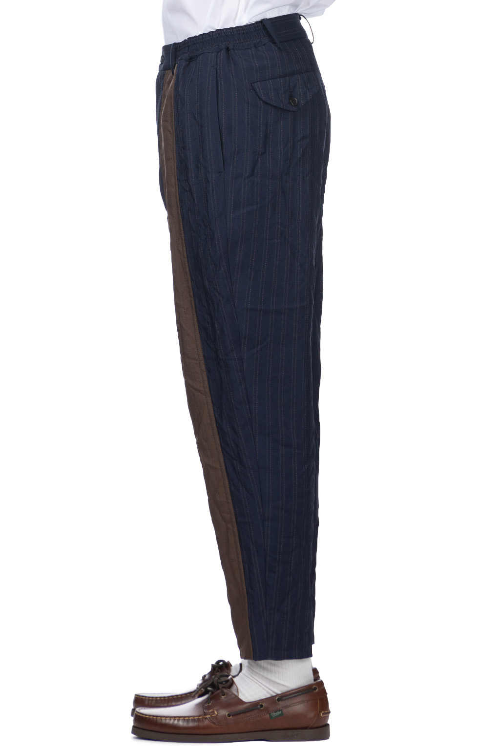 Comme Des Garcons Homme Deux - Stripe Pants - Navy