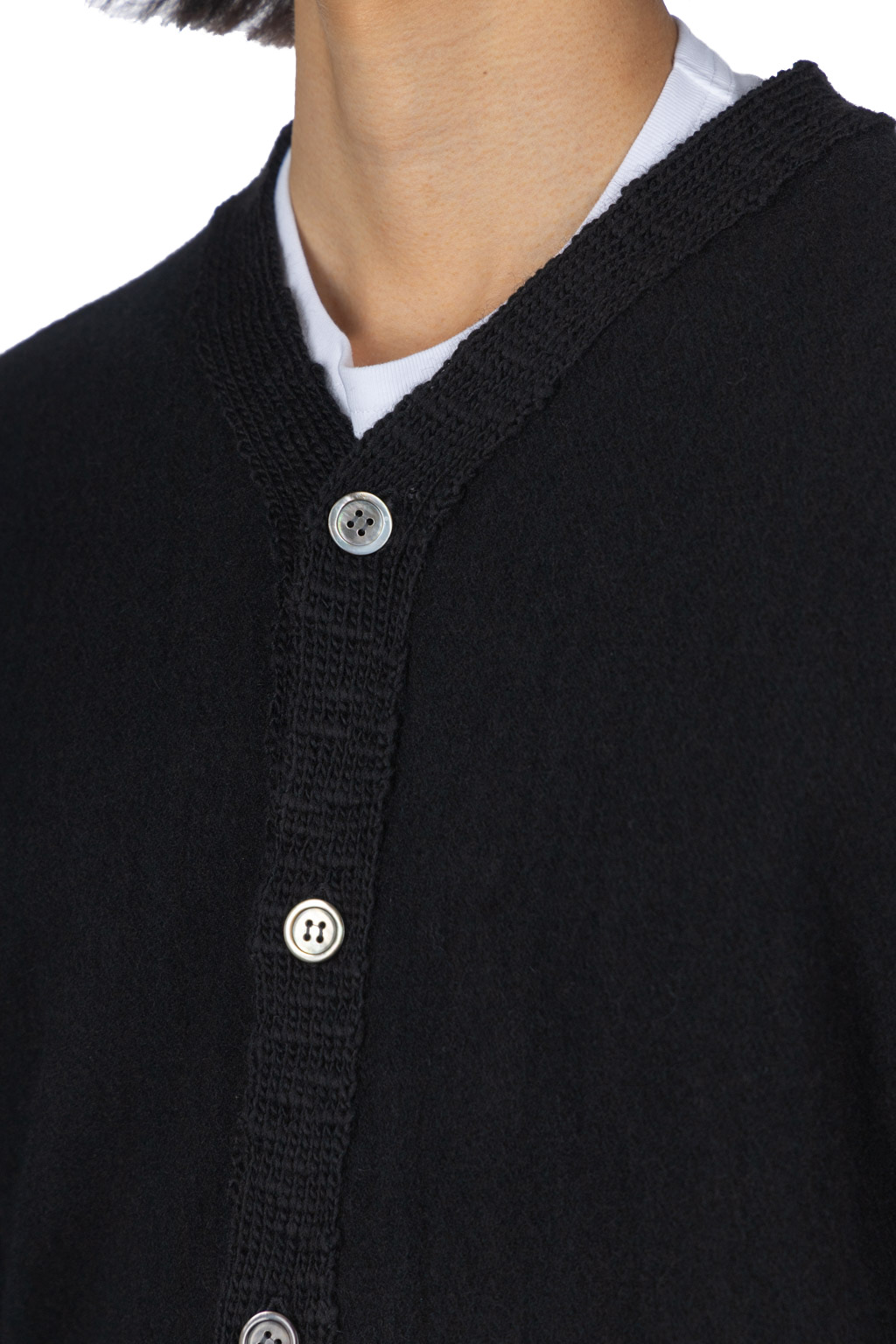 Comme Des Garcons Homme Deux - Wool Cardigan - Black