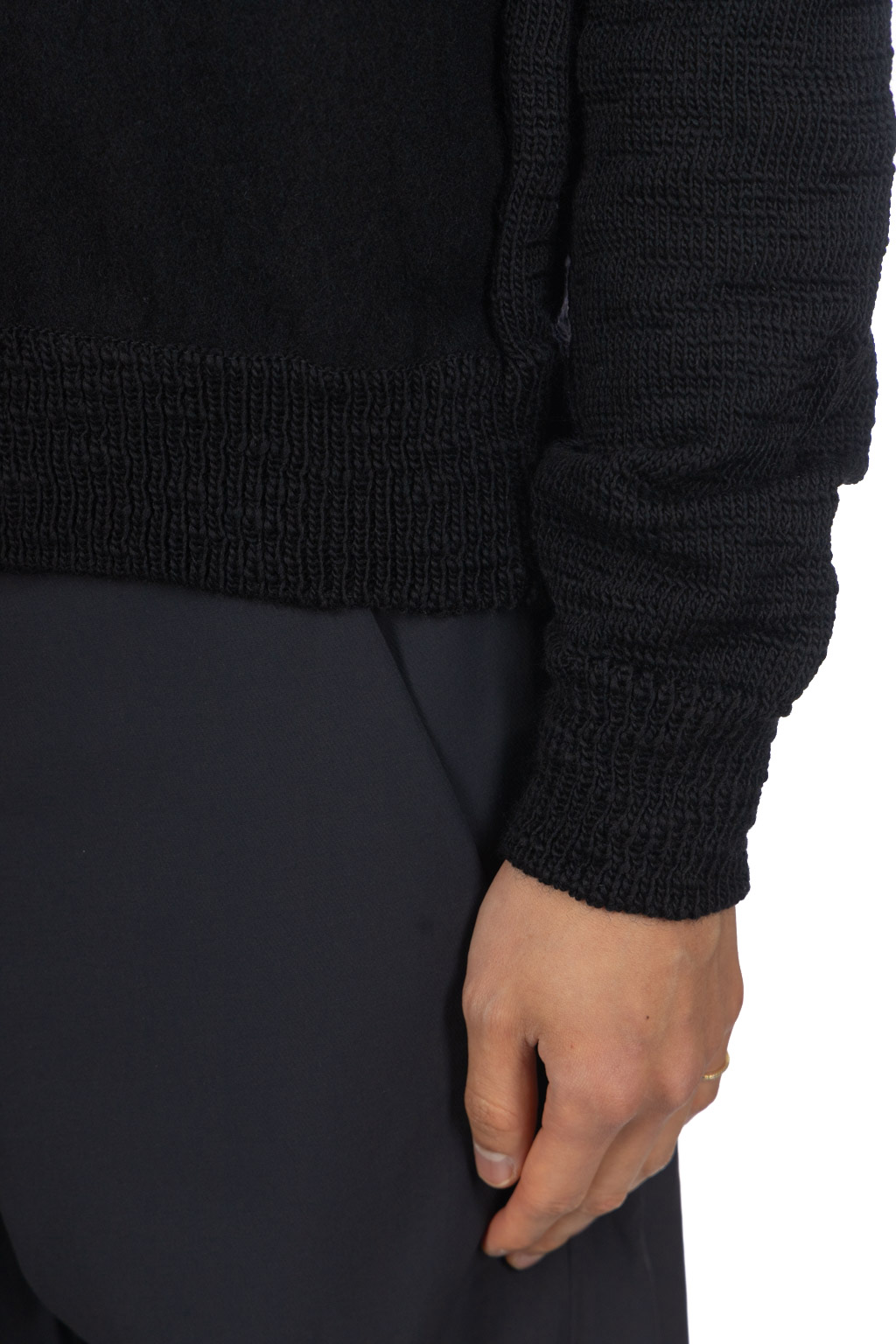 Comme Des Garcons Homme Deux - Wool Cardigan - Black