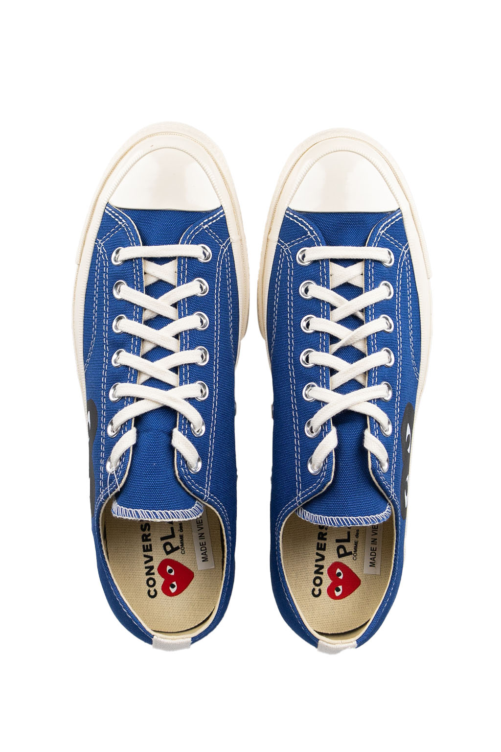 Comme Des Garcons Play Blue Converse - Half Heart Chuck 70 Low Sneakers