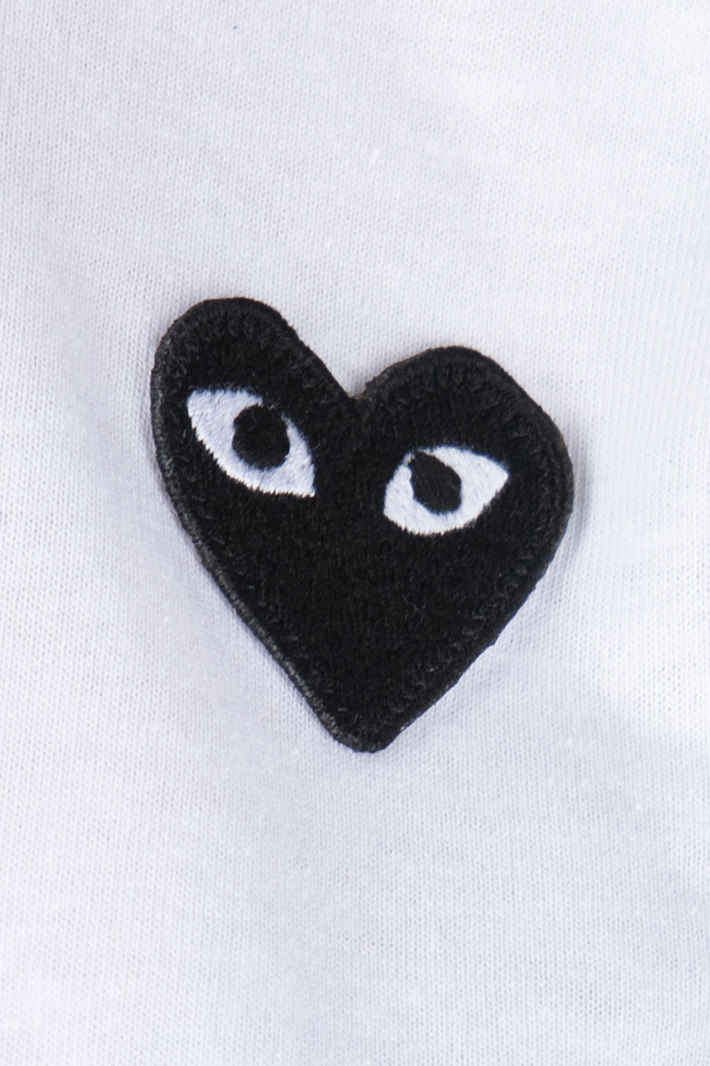 Comme Des Garcons Play - Unisex Black Heart T-Shirt - White