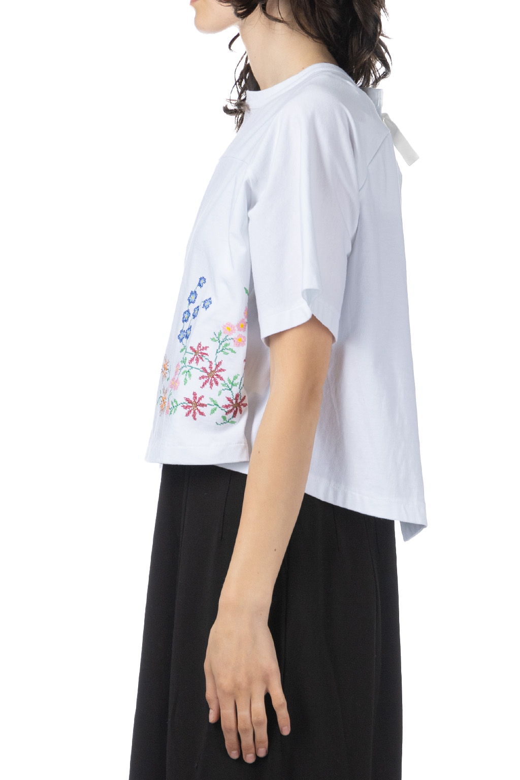 Comme Des Garcons TAO - Cotton Embroidery Top - White