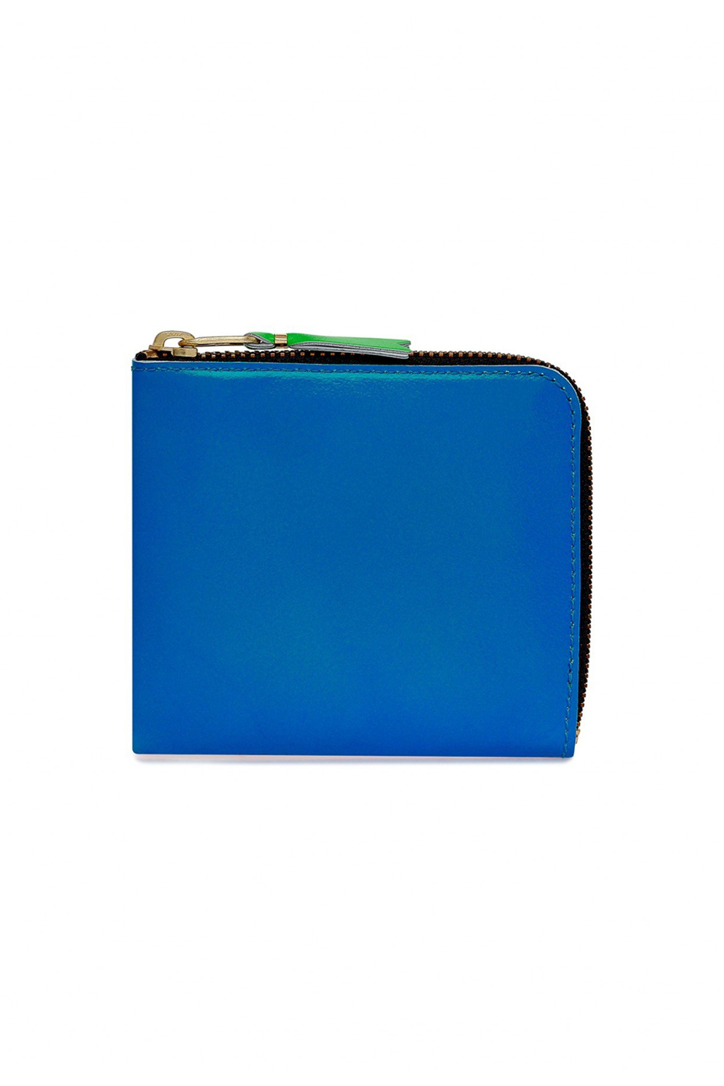 Comme Des Garcons Wallets Super Fluo Half Zip Wallet - Orange Blue