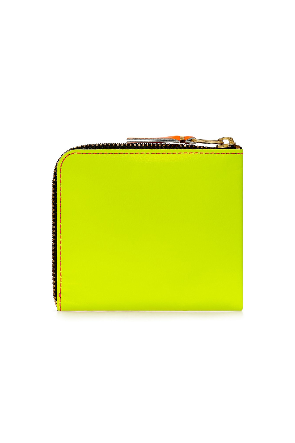 Comme Des Garcons Wallets Super Fluo Half Zip Wallet - Pink Yellow