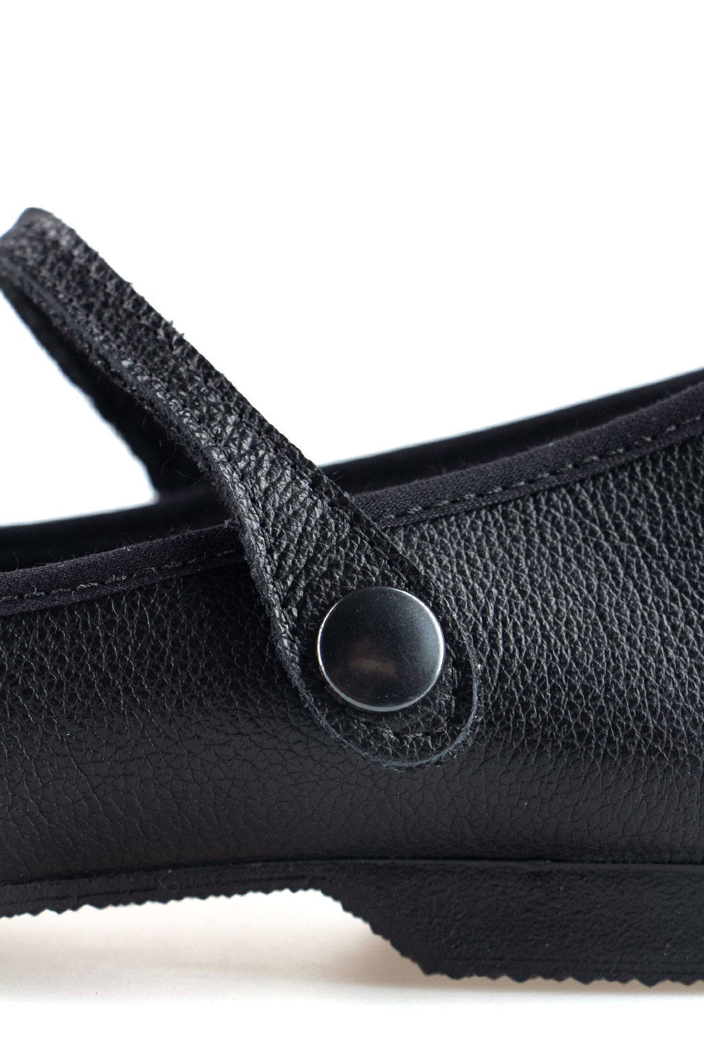 Crown Northampton Shoes Strap Court - Black