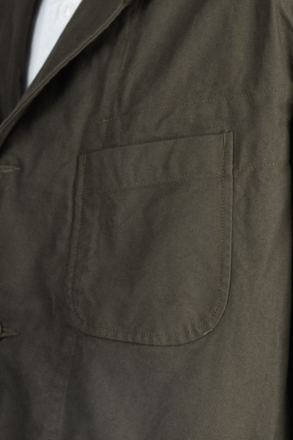 Engineered Garments - Bedford Jacket-Olive Cotton Brushed HB