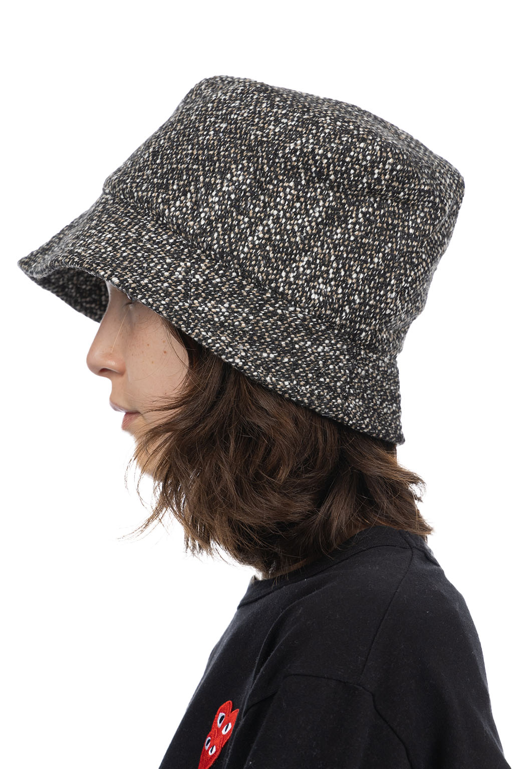 Engineered Garments - Bucket Hat - Brown/Black Wool Homespun