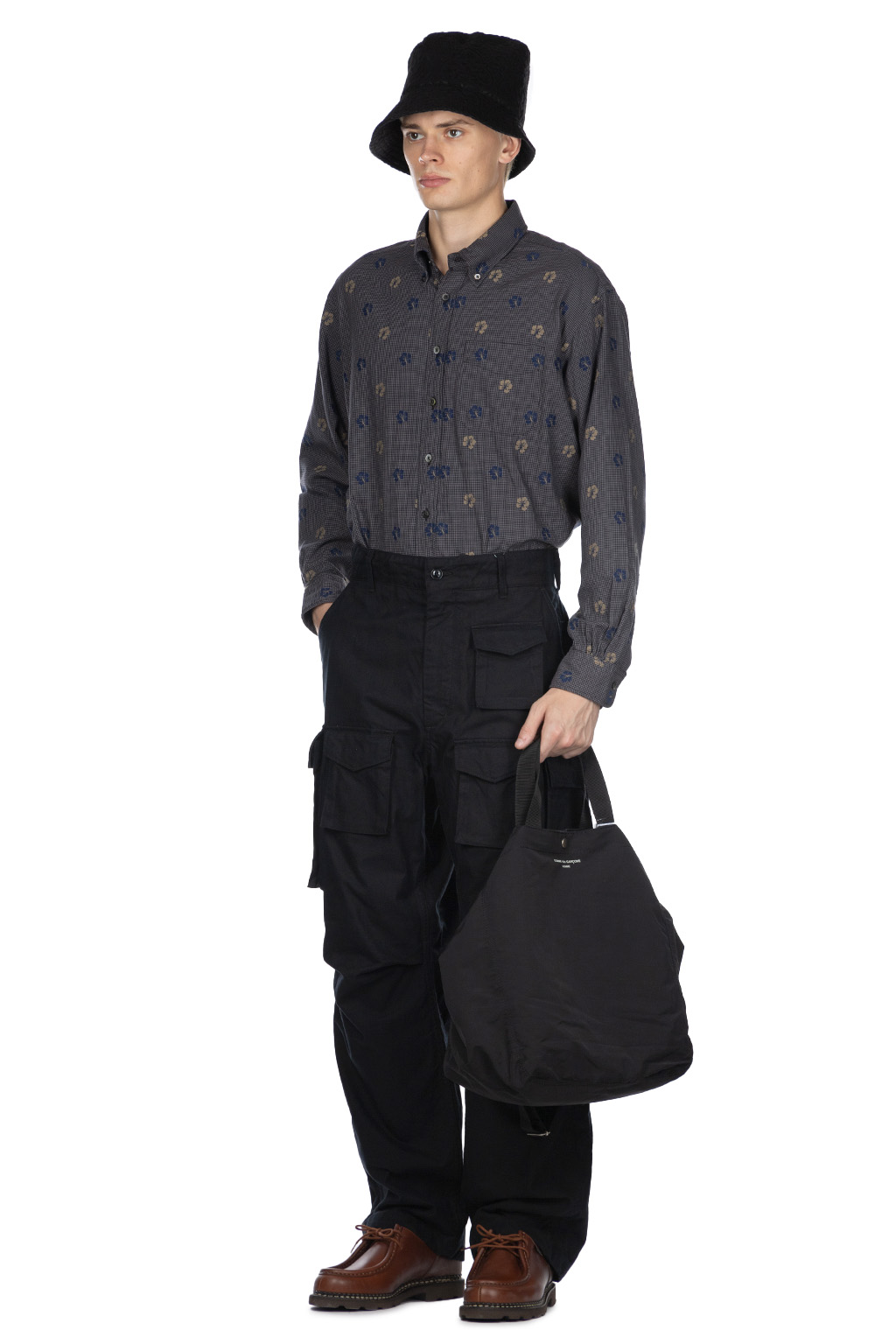 Engineered Garments - FA Pant - Black Cotton Brushed HB