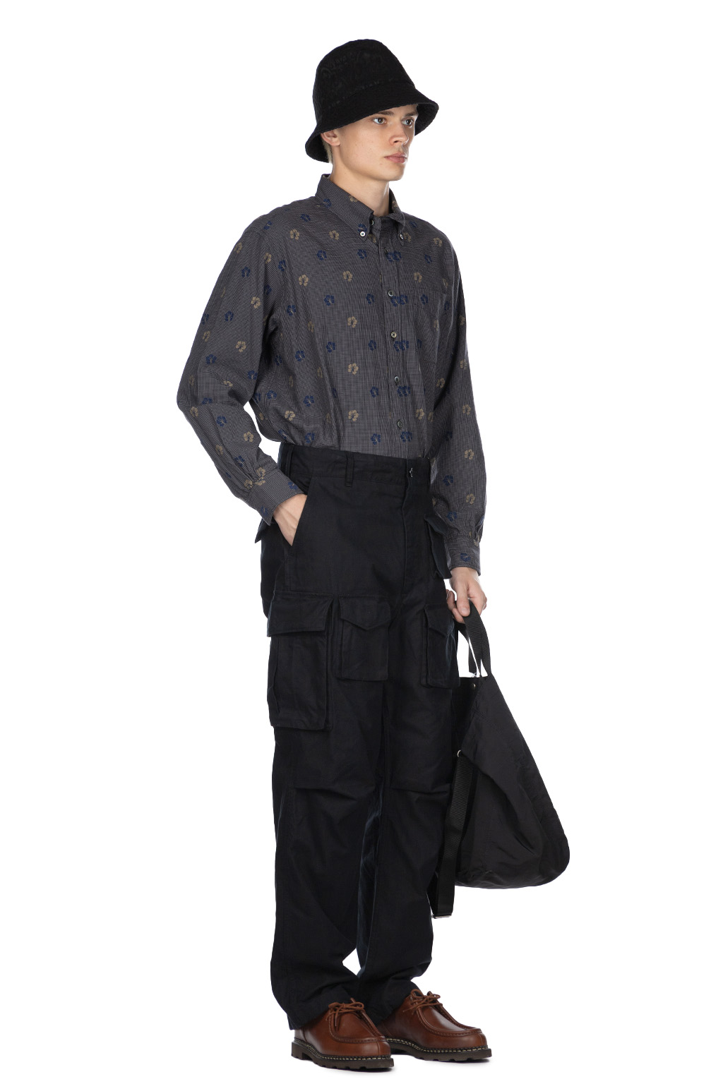 Engineered Garments - FA Pant - Black Cotton Brushed HB