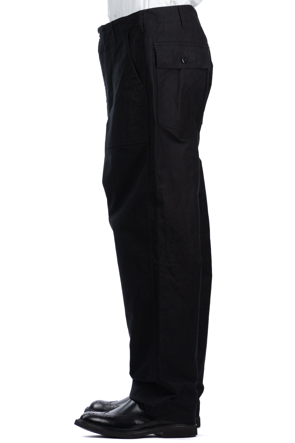 Engineered Garments - Fatugue Pant-Black Cotton Brushed HB