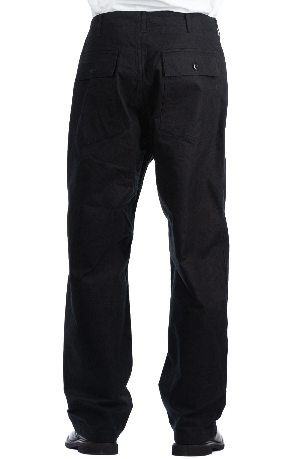 Engineered Garments - Fatugue Pant-Black Cotton Brushed HB