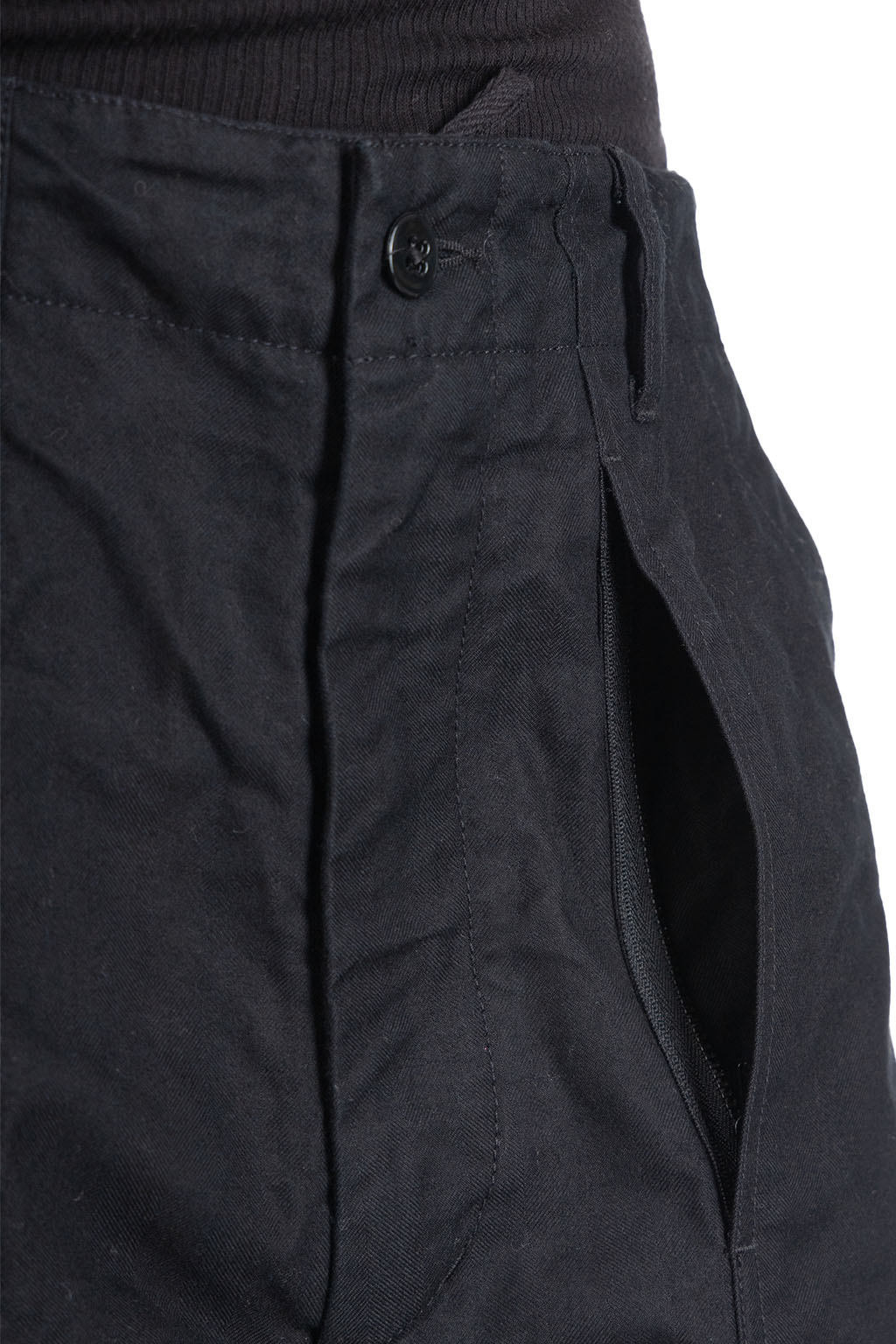 Engineered Garments - Fatugue Pant-Black Cotton Brushed HB