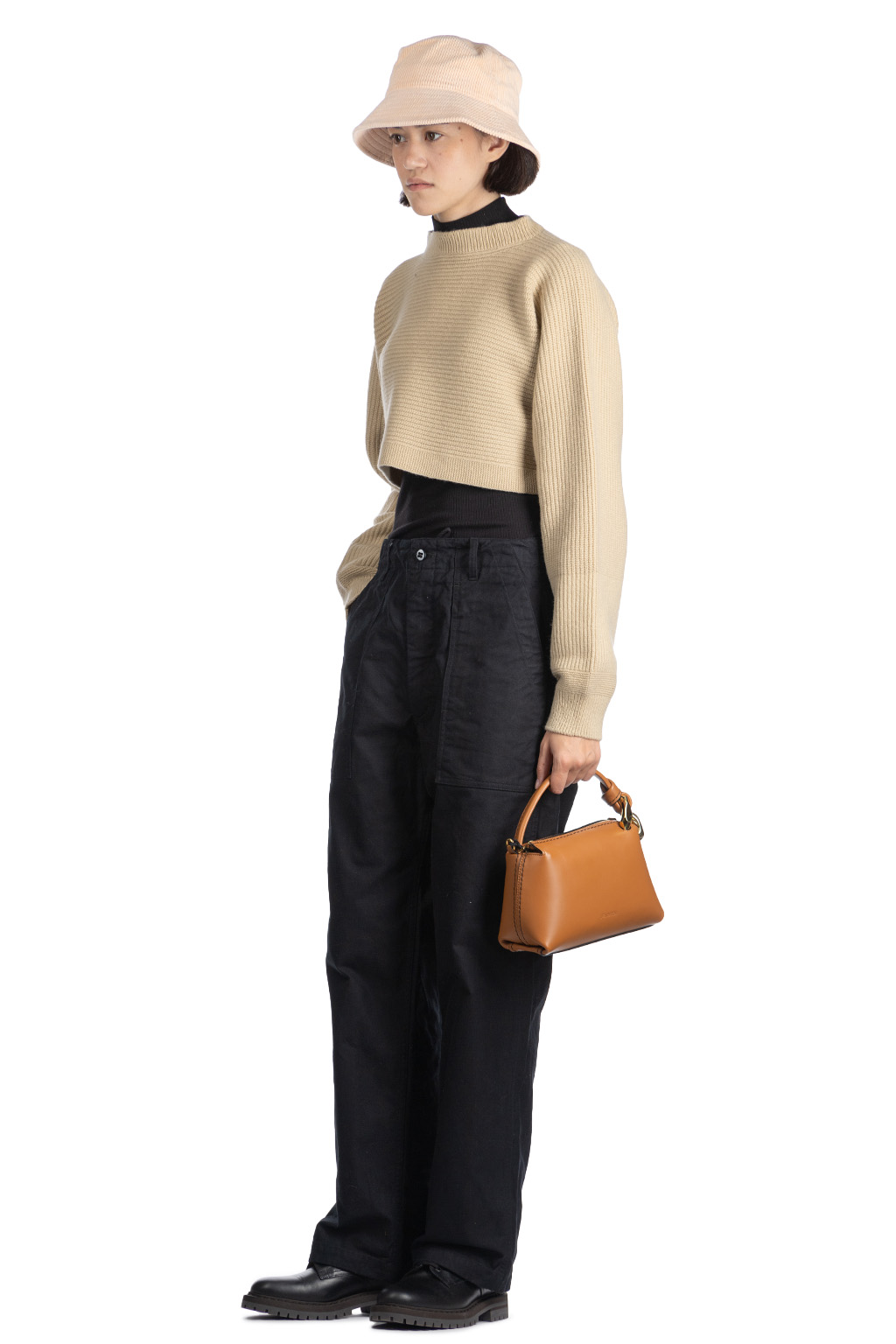 Engineered Garments - Fatugue Pant-Black Cotton Brushed HB