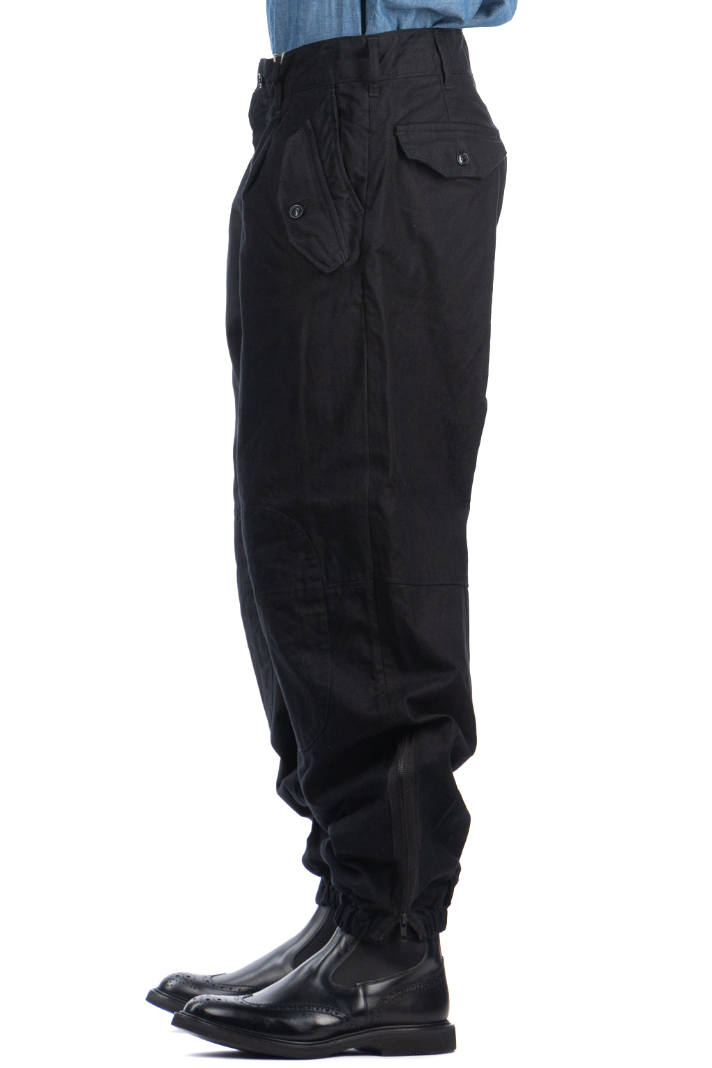 Engineered Garments - IAC Pant-Black Cotton Brushed HB