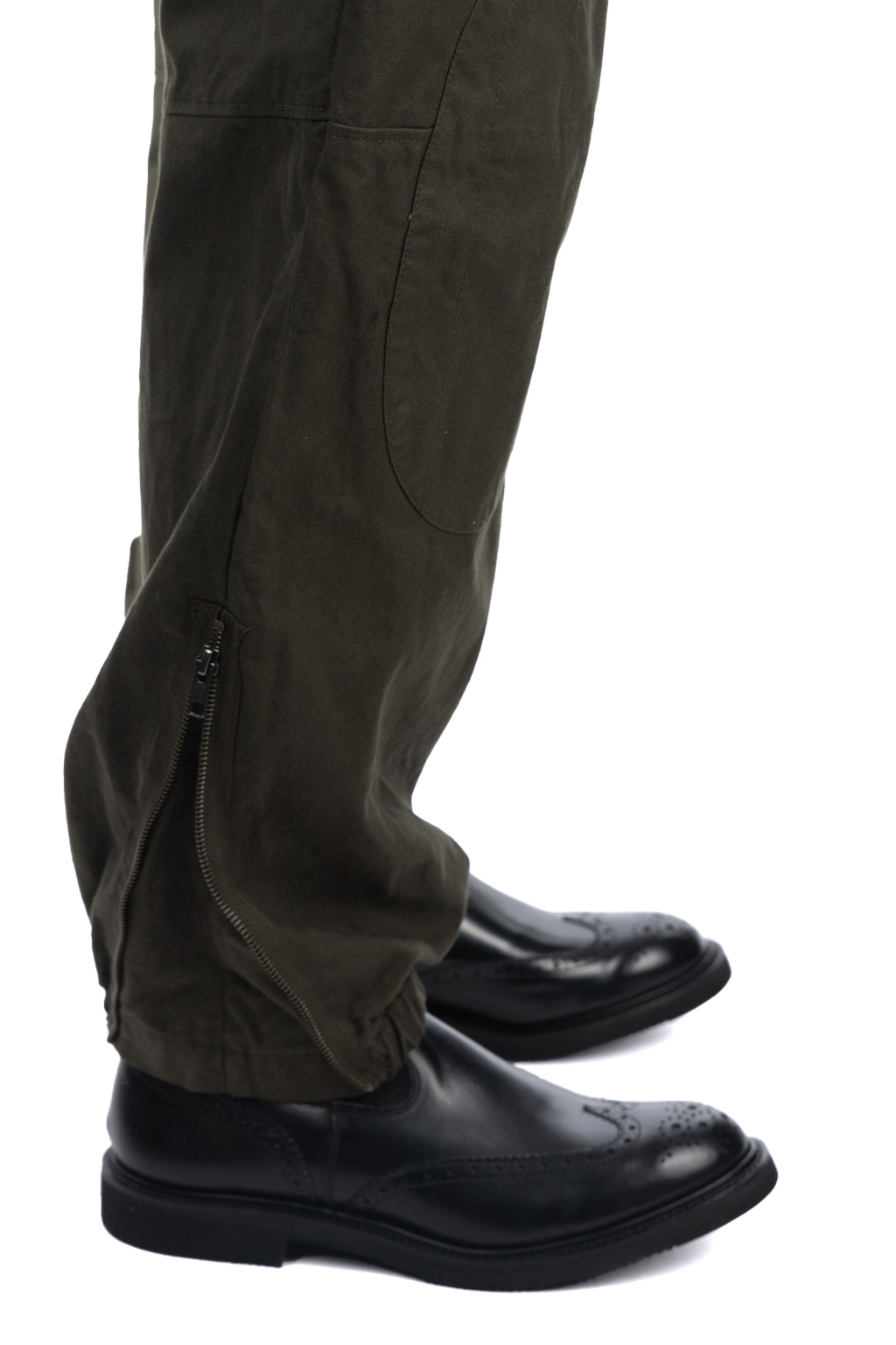 Engineered Garments - IAC Pant-Olive Cotton Brushed HB