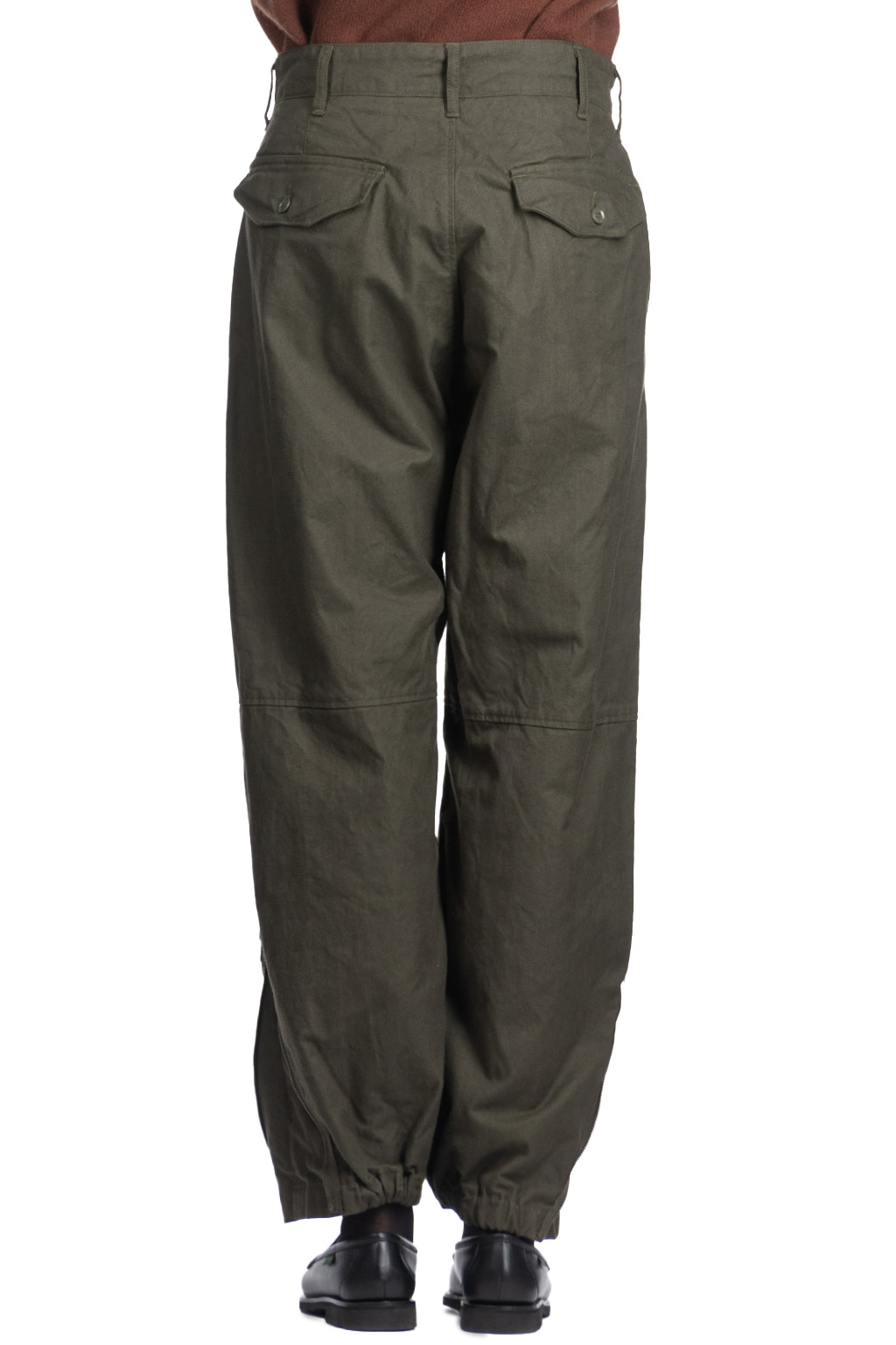 Engineered Garments - IAC Pant-Olive Cotton Brushed HB