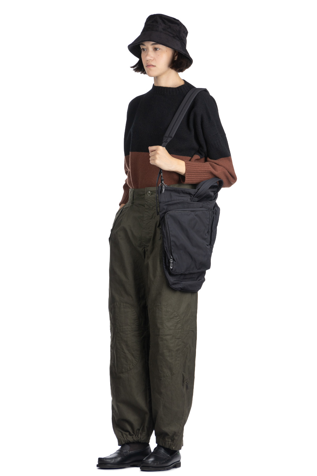 Engineered Garments - IAC Pant-Olive Cotton Brushed HB