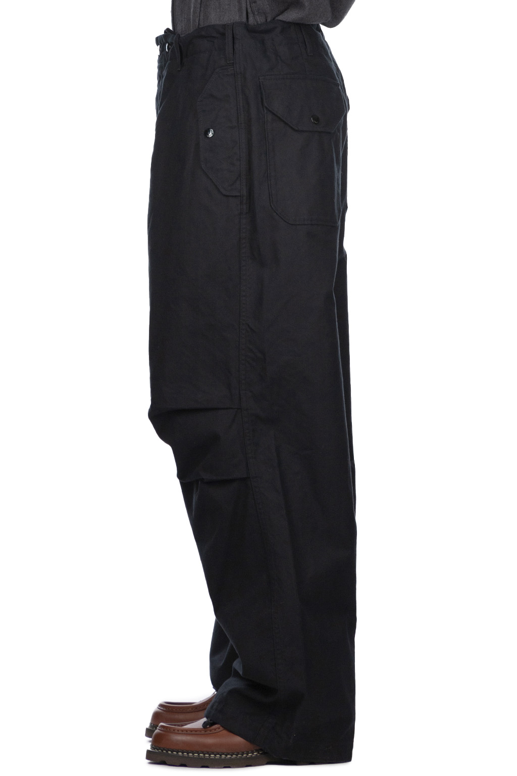 Engineered Garments - Over Pant - Black Cotton Brushed HB