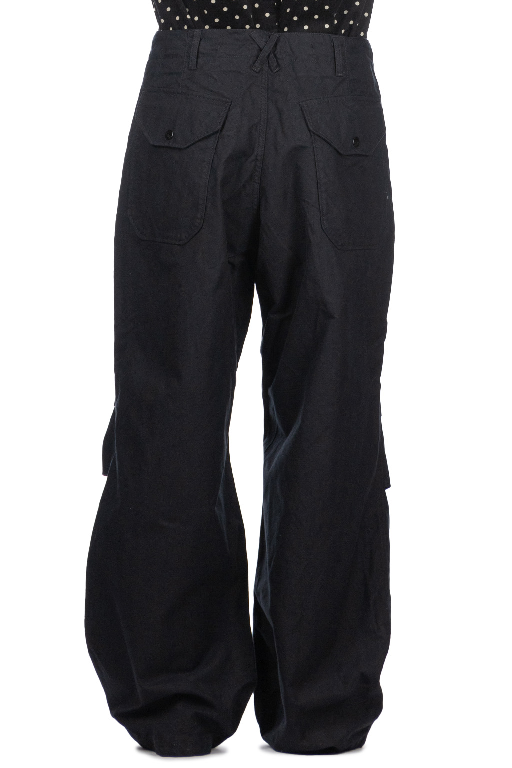 Engineered Garments - Over Pant - Black Cotton Brushed HB