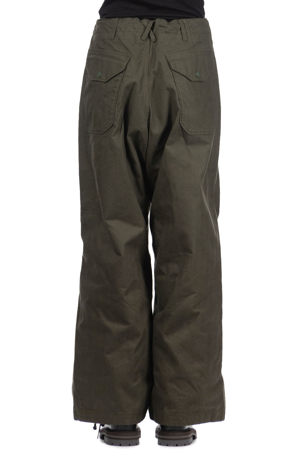 Engineered Garments - Over Pant - Olive Cotton Brushed HB