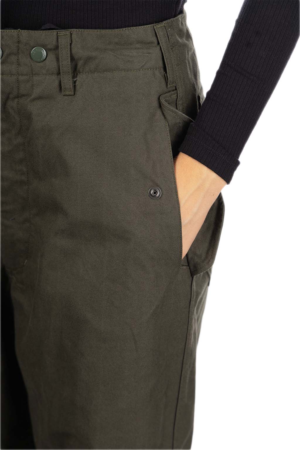 Engineered Garments - Over Pant - Olive Cotton Brushed HB