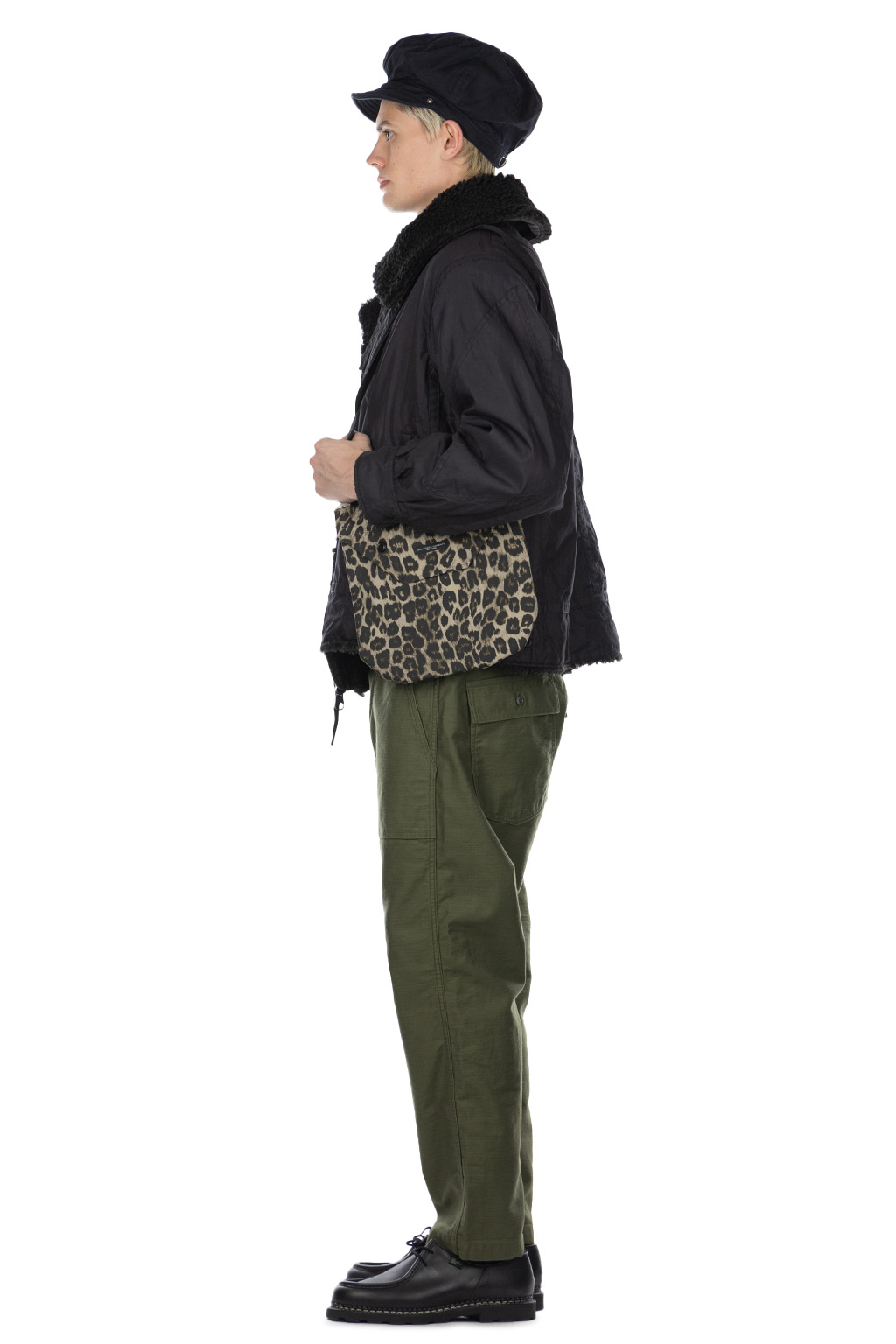 Engineered Garments - Shoulder Pouch - Brown Nyco Leopard Print