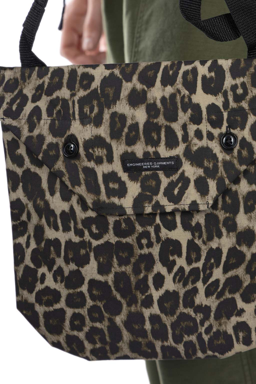 Engineered Garments - Shoulder Pouch - Brown Nyco Leopard Print