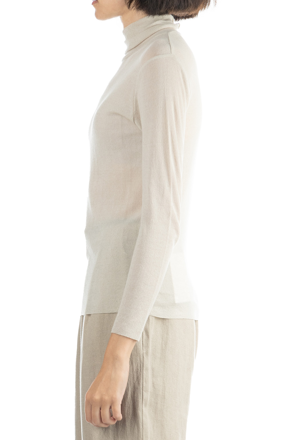 Evam Eva - Cotton Turtleneck-Ecru