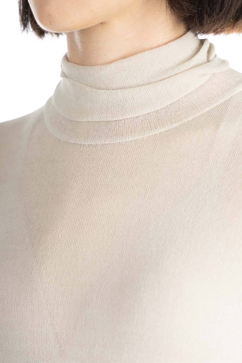 Evam Eva - Cotton Turtleneck-Ecru