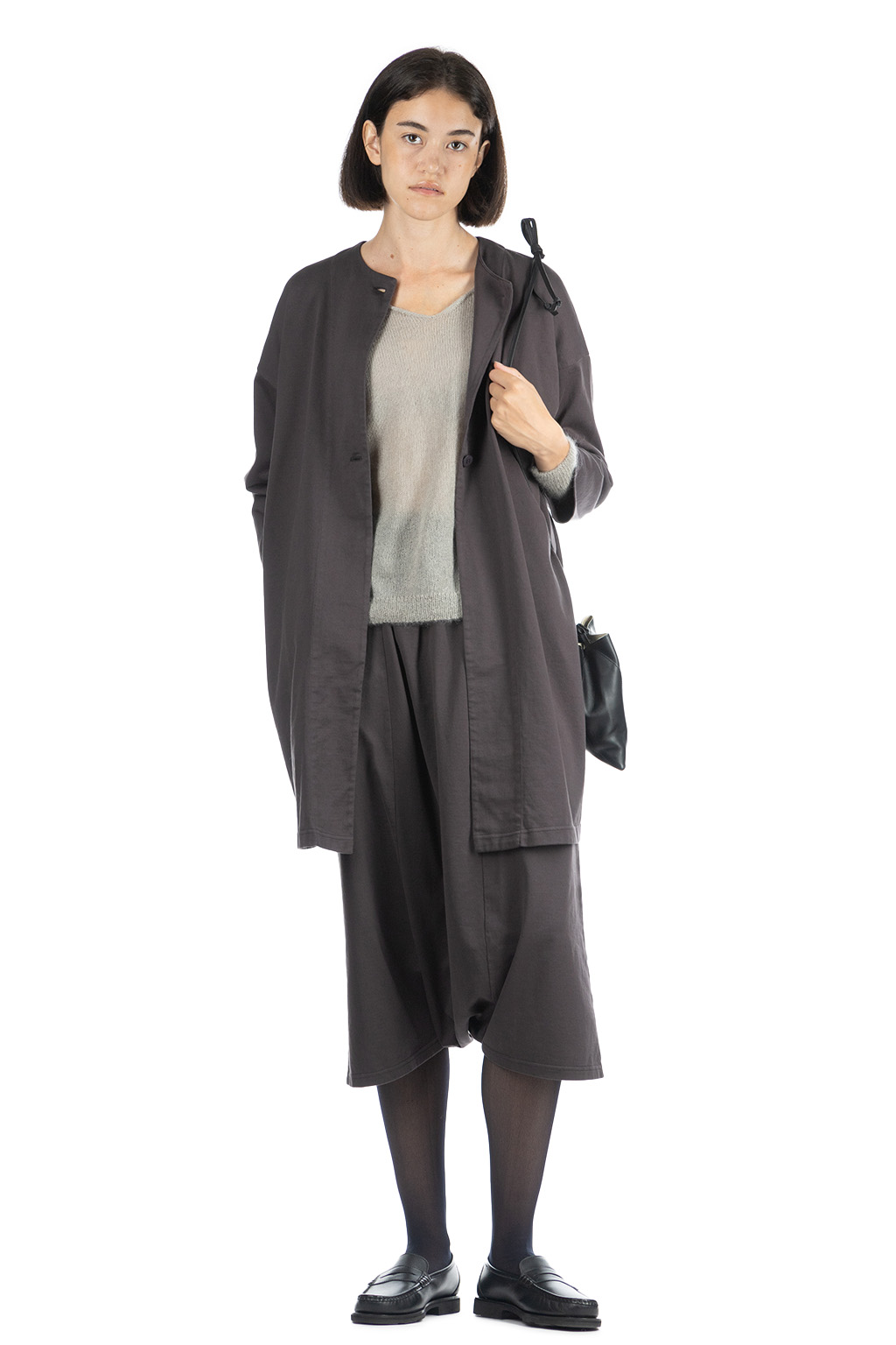 Evam Eva - Sweat Robe-Stone Gray