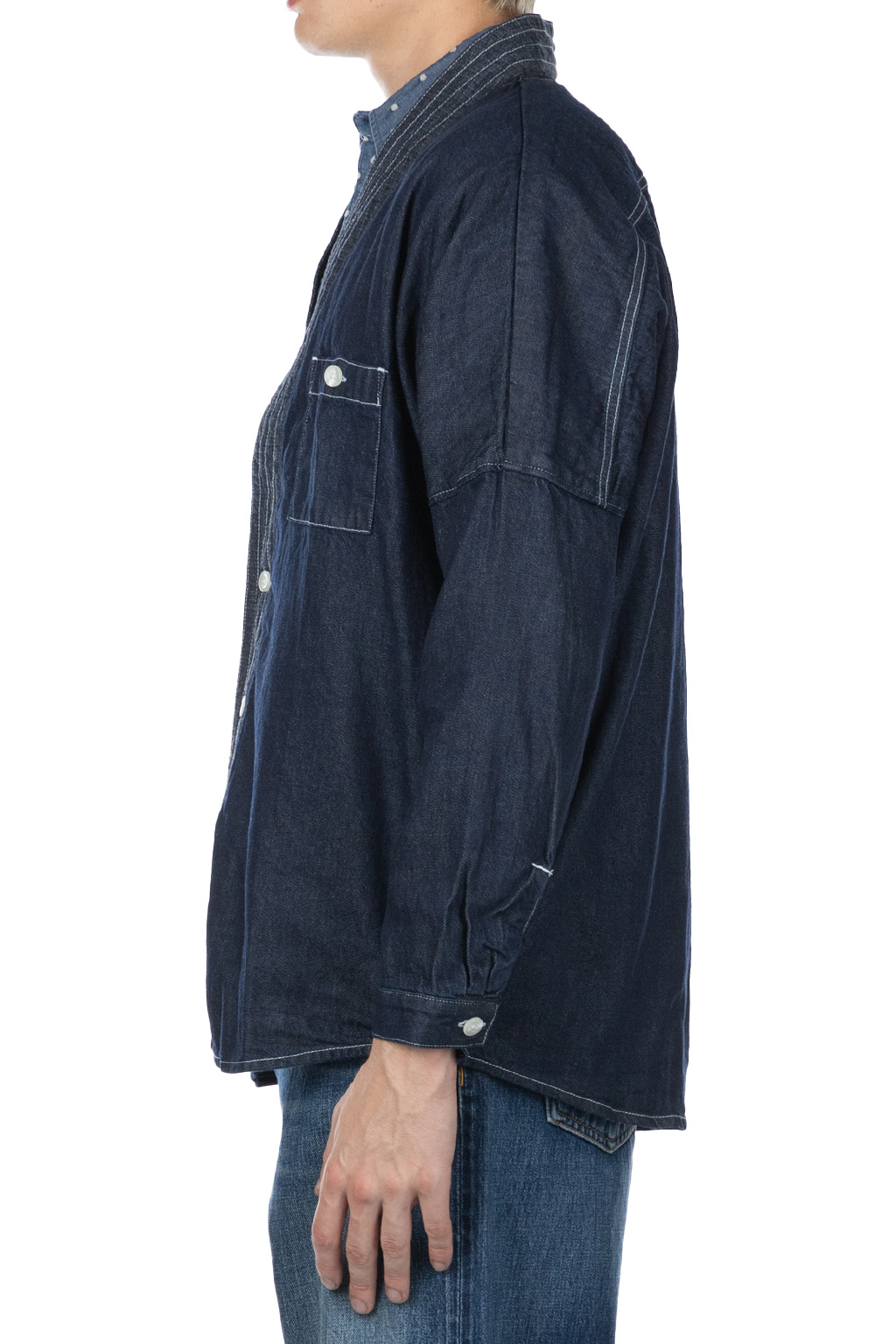 FDMTL - Denim Haori Shirt Rinse - Indigo