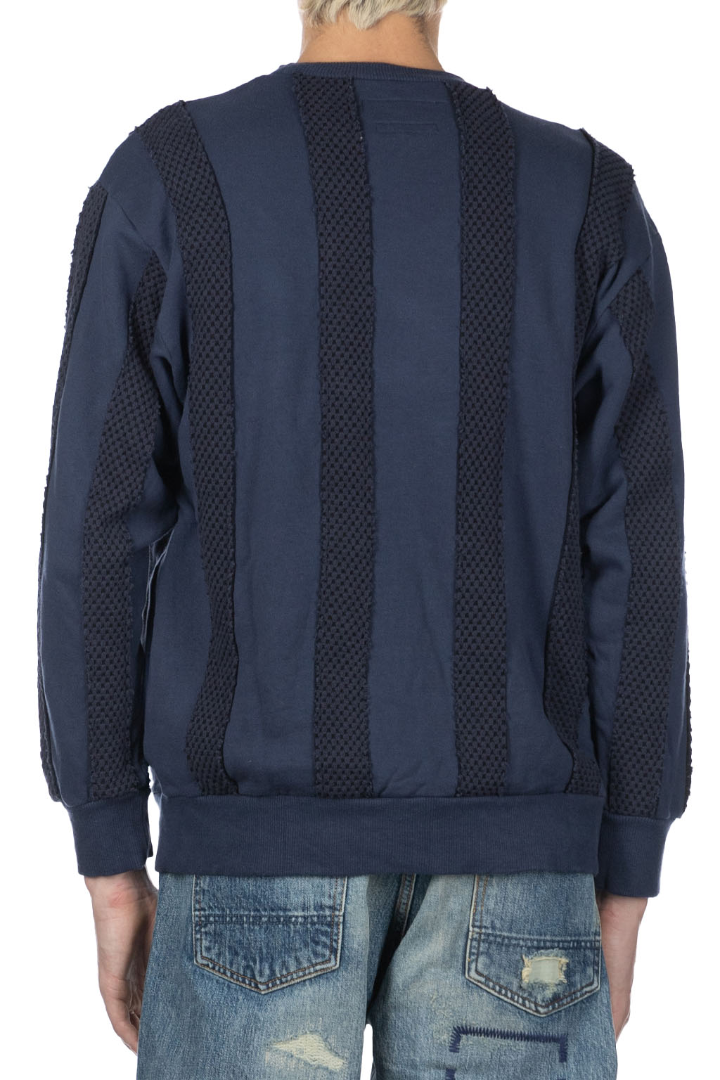 FDMTL - OBI Stripe Sweatshirt - Navy