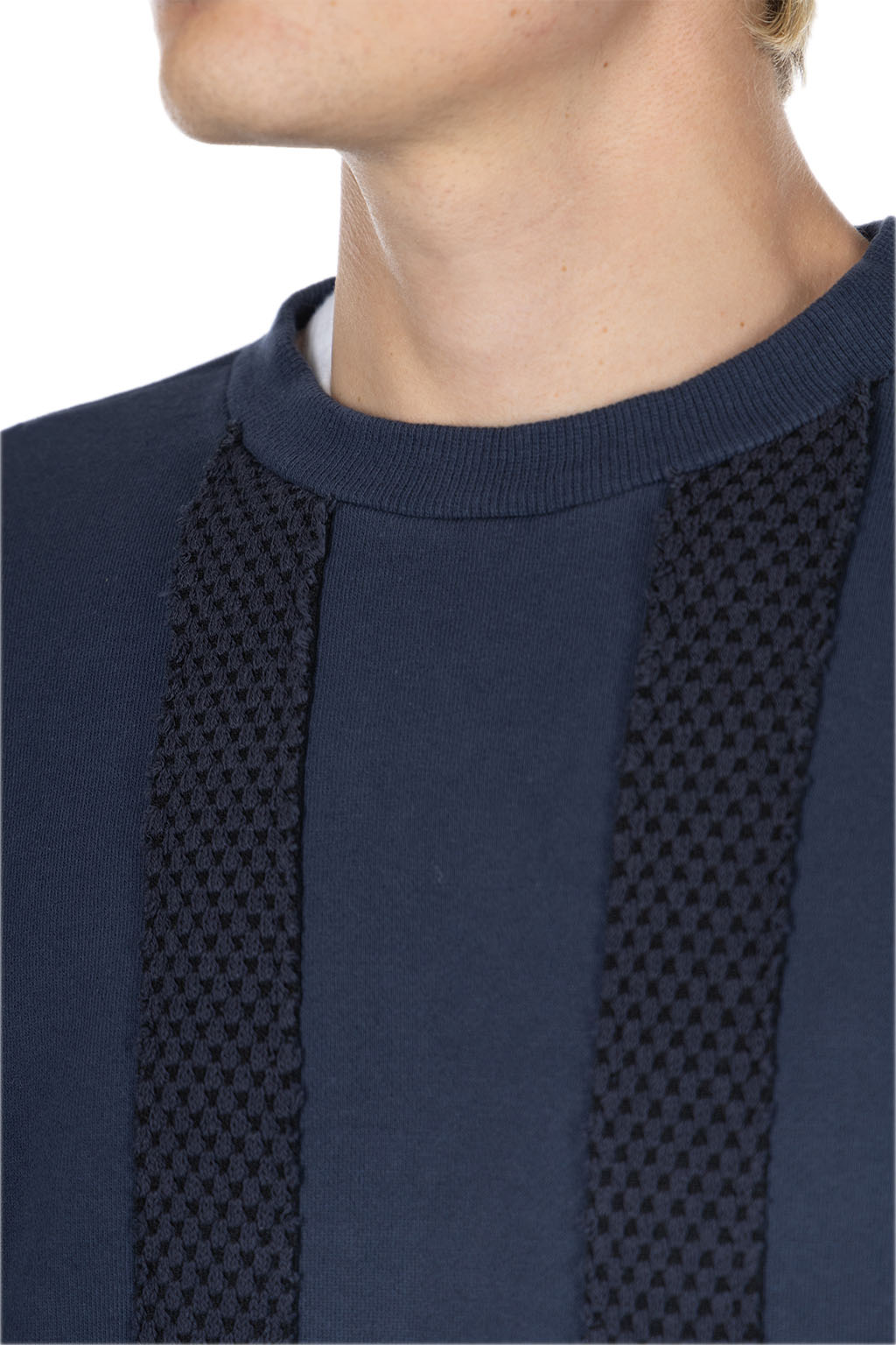 FDMTL - OBI Stripe Sweatshirt - Navy