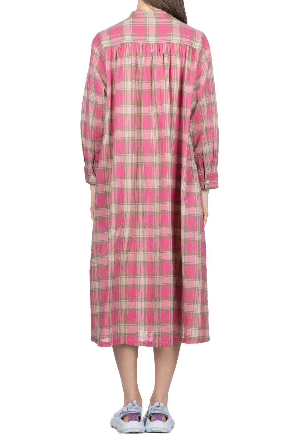 Ichi - Madlas Check Dress - Pink