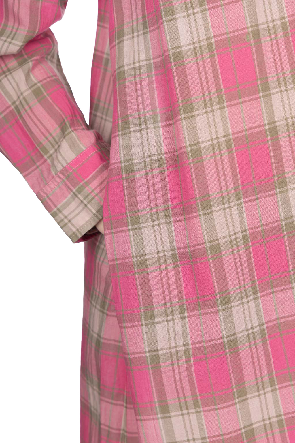 Ichi - Madlas Check Dress - Pink