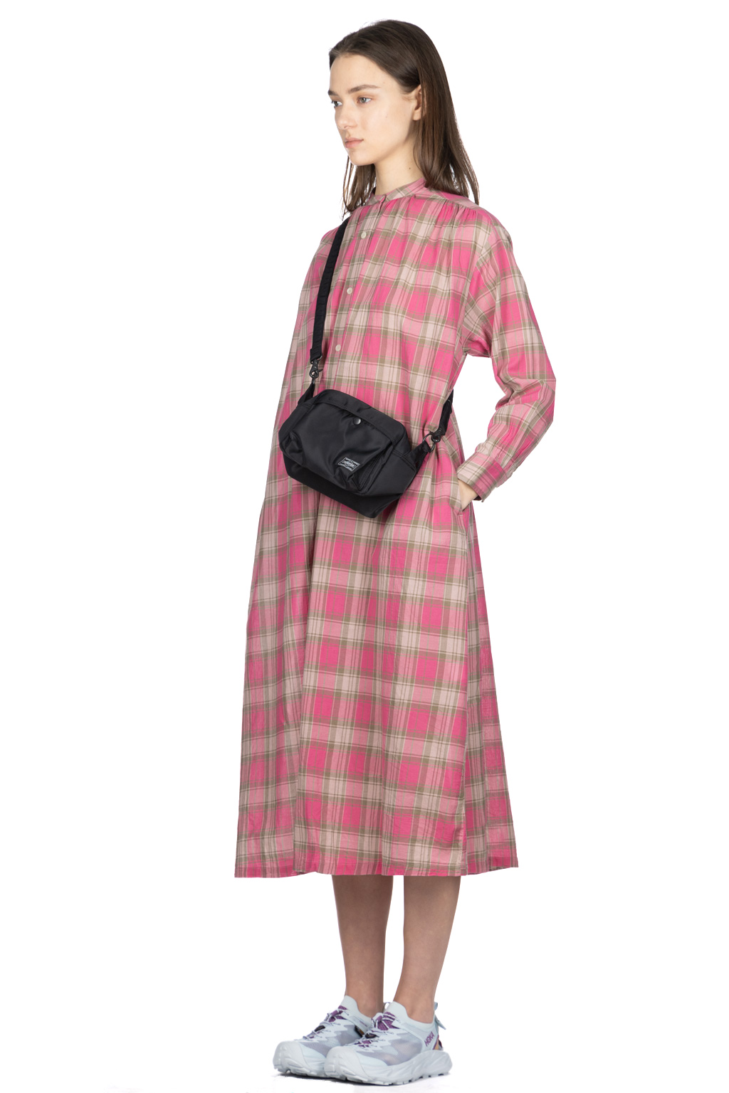 Ichi - Madlas Check Dress - Pink