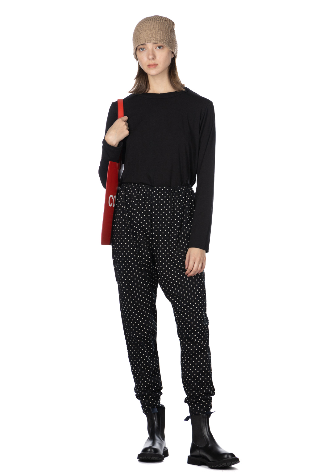 Ichi - Polka Dot Track Pants