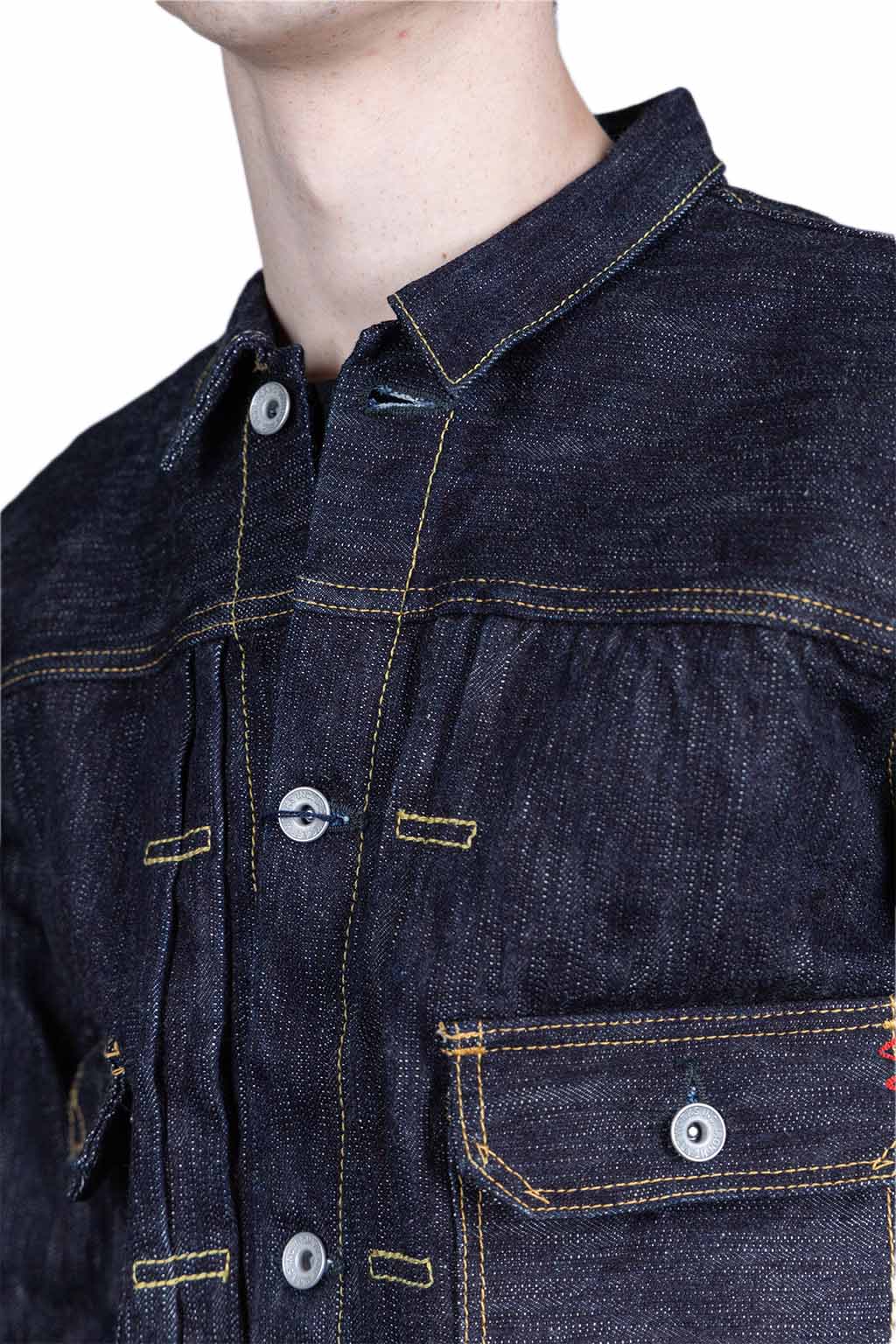 Iron Heart 16oz Slubby Selvedge Denim Type II Jacket - Indigo