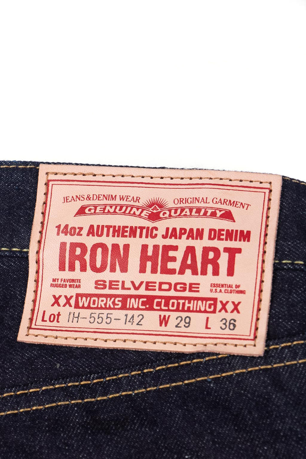 Iron Heart IH-555S-142 14oz Super Slim Straight Cut